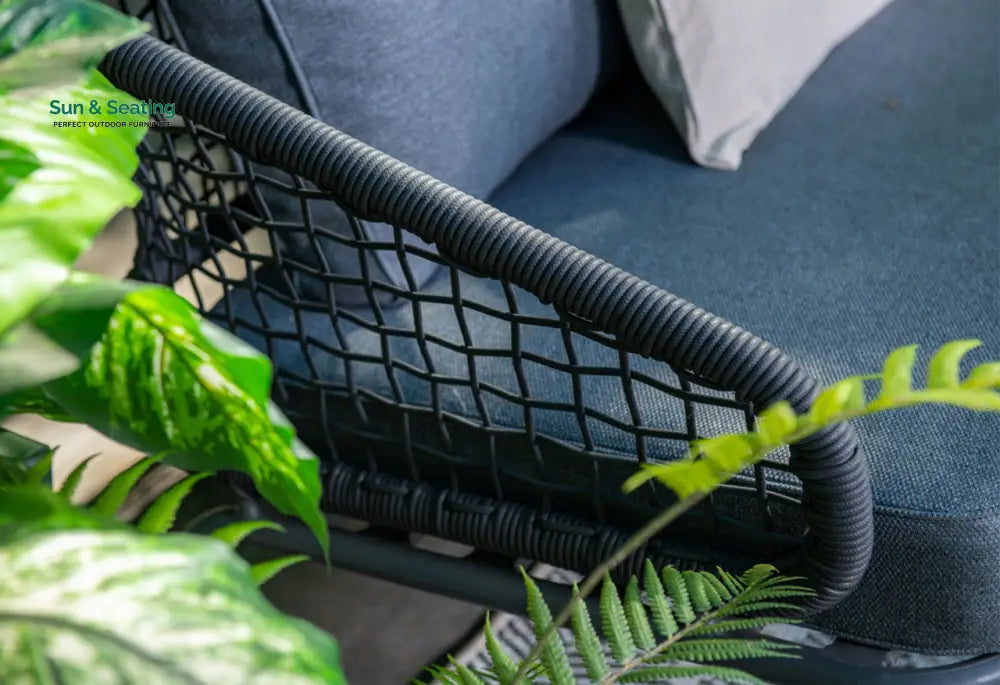 Kelly Outdoor Garden Balcony Sofa Set 2 Seater 2 Single seater and 1 Table Set (Dark Grey) Sofa Sets