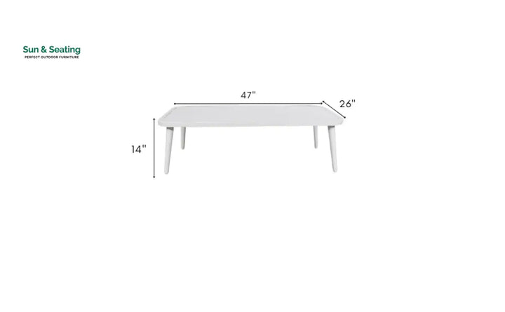 Kemp Outdoor Garden Balcony Sofa Set 3 Seater 2 Single seater and 1 Center Table Set (White + Light Grey) Sofa Sets