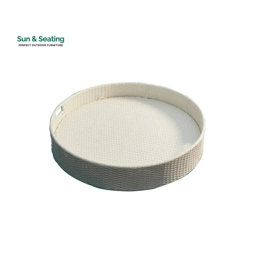Ken Luxury Floating Serving Tray For Swimming Pool - White (Round) Floating Tray