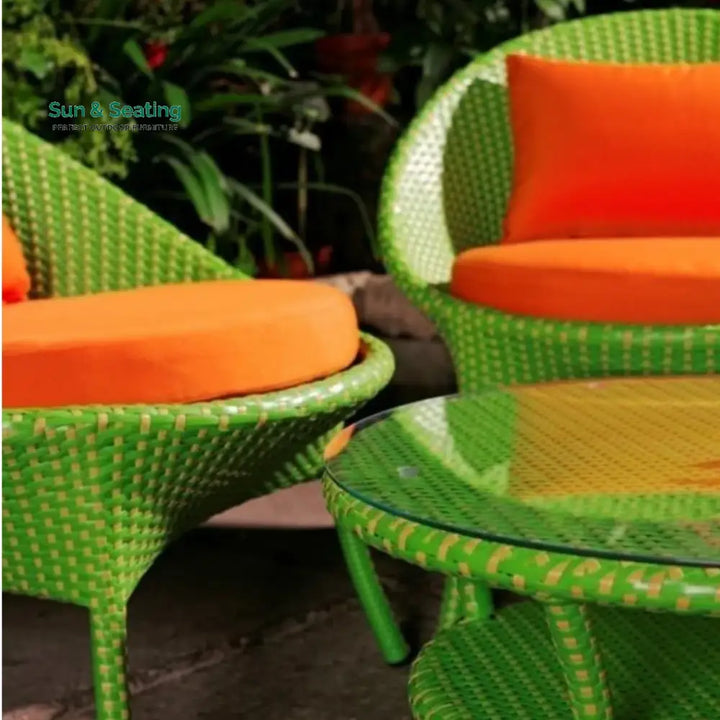 Kiranmayi Outdoor All-Weather Resistant Rattan Wicker 5-Piece Dining Set Dining Set