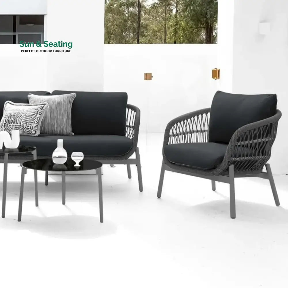 Komal Outdoor 4 Seater Rope Conversation Sofa Set Sofa Set