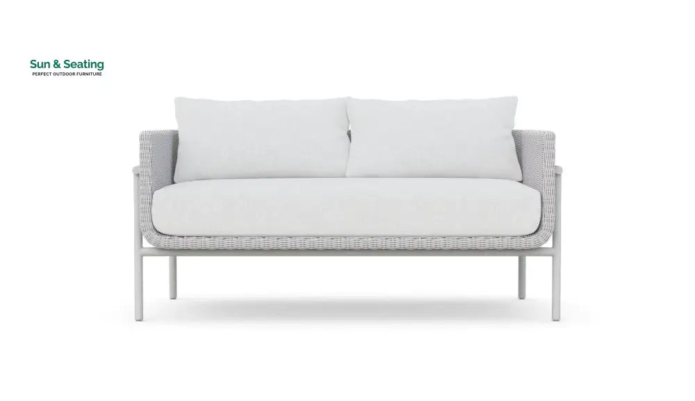 Kreios Outdoor Garden Balcony Sofa Set 2 Seater 2 Single seater and 1 Center Table With 1 Side Table Set (White) Sofa