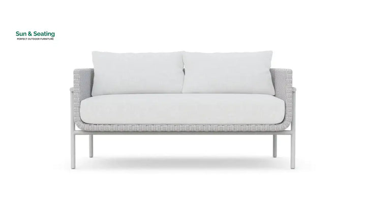 Kreios Outdoor Garden Balcony Sofa Set 2 Seater 2 Single seater and 1 Center Table With 1 Side Table Set (White) Sofa