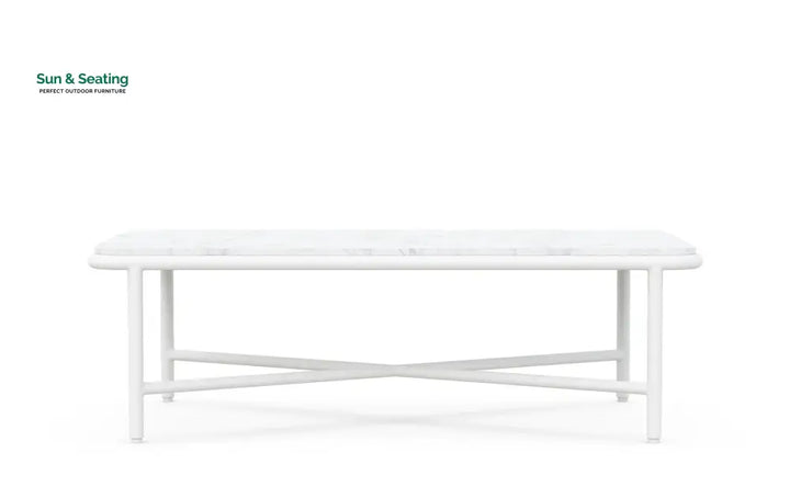 Kreios Outdoor Garden Balcony Sofa Set 2 Seater 2 Single seater and 1 Center Table With 1 Side Table Set (White) Sofa