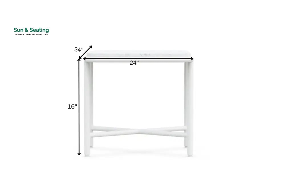 Kreios Outdoor Garden Balcony Sofa Set 2 Seater 2 Single seater and 1 Center Table With 1 Side Table Set (White) Sofa