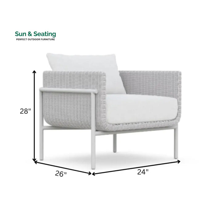Kreios Outdoor Garden Balcony Sofa Set 2 Seater 2 Single seater and 1 Center Table With 1 Side Table Set (White) Sofa