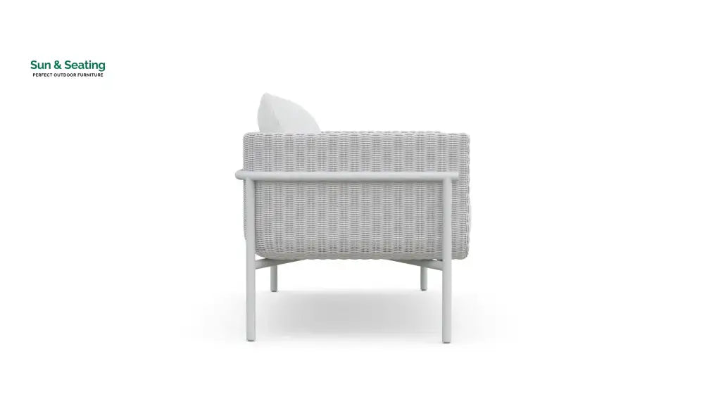Kreios Outdoor Garden Balcony Sofa Set 2 Seater 2 Single seater and 1 Center Table With 1 Side Table Set (White) Sofa
