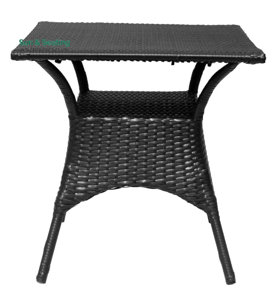 Labon Outdoor Patio Seating Set 4 Chairs and 1 Table Set (Black) Coffee Table Sets