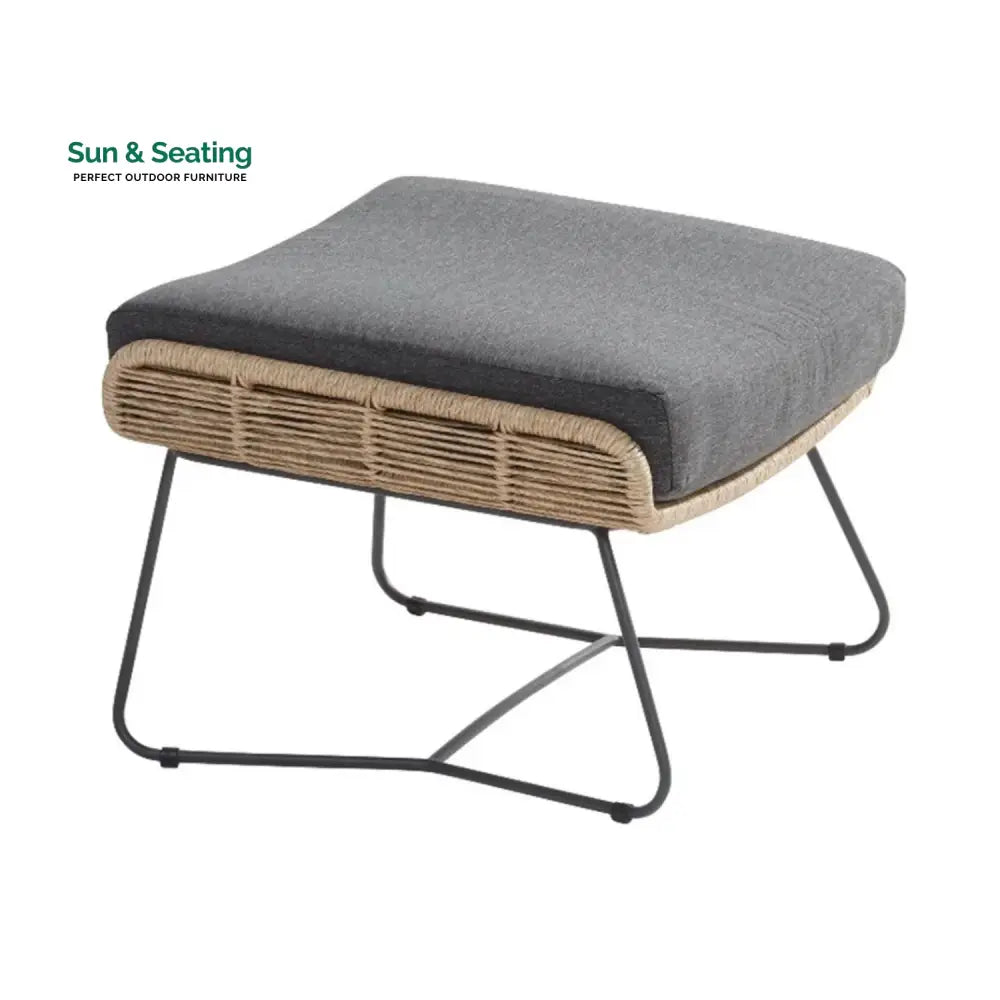 Lamees Outdoor All-Weather Rope Footstool Footrest