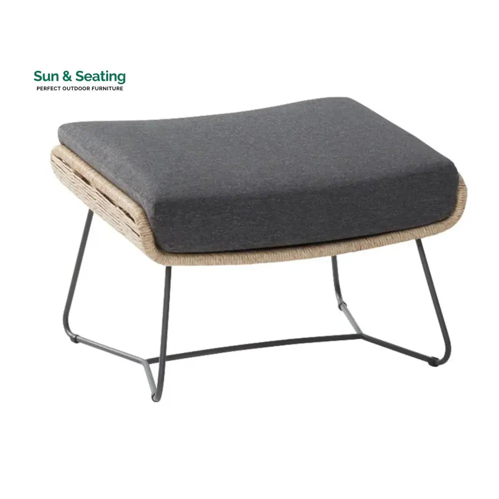 Lamees Outdoor All-Weather Rope Footstool Footrest
