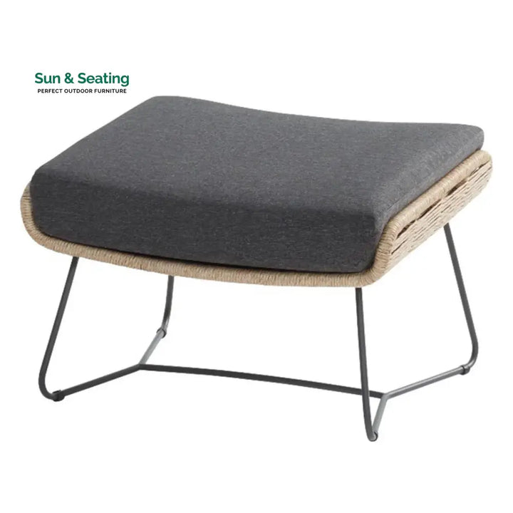 Lamees Outdoor All-Weather Rope Footstool Footrest