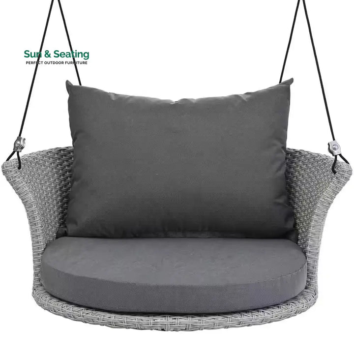 Ledger Single Seater Hanging Swing Without Stand For Balcony Garden Swing (Grey) Swings