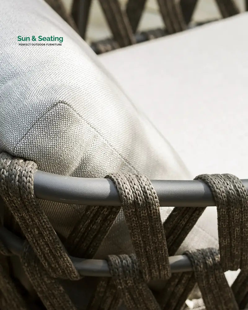 Legion Outdoor Sofa Set 2 Seater 2 Single seater and 2 Center Table Set (Dark Grey) Braided & Rope Sofa Sets