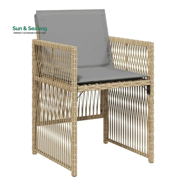 Lene Outdoor Rattan Wicker Dinning Set 9-Piece Dining Set