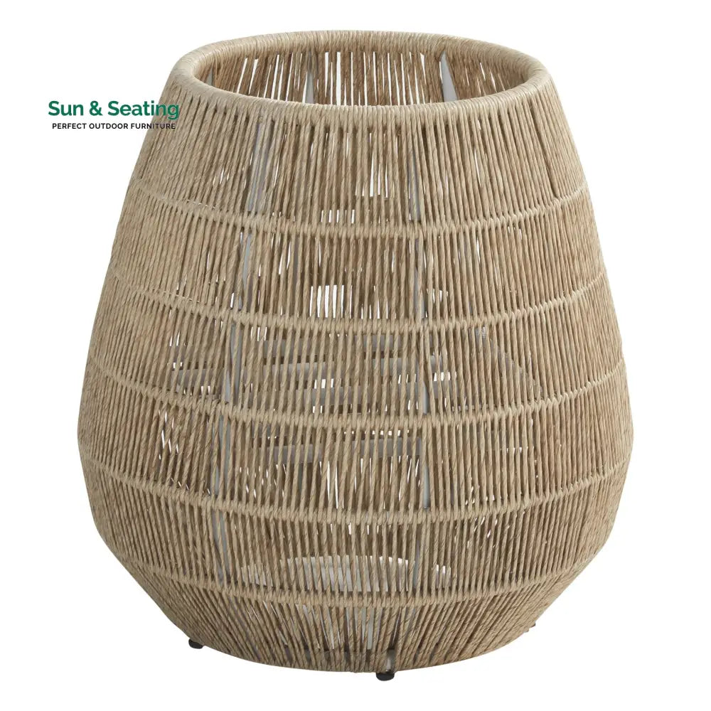 Lenki Outdoor Planters For Garden Balcony (Tan) Braided &amp; Rope Big Planter