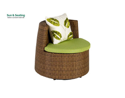 Leonora Outdoor Patio Sofa Set 2 Single Seater and 1 Table (Brown) Sofa Sets