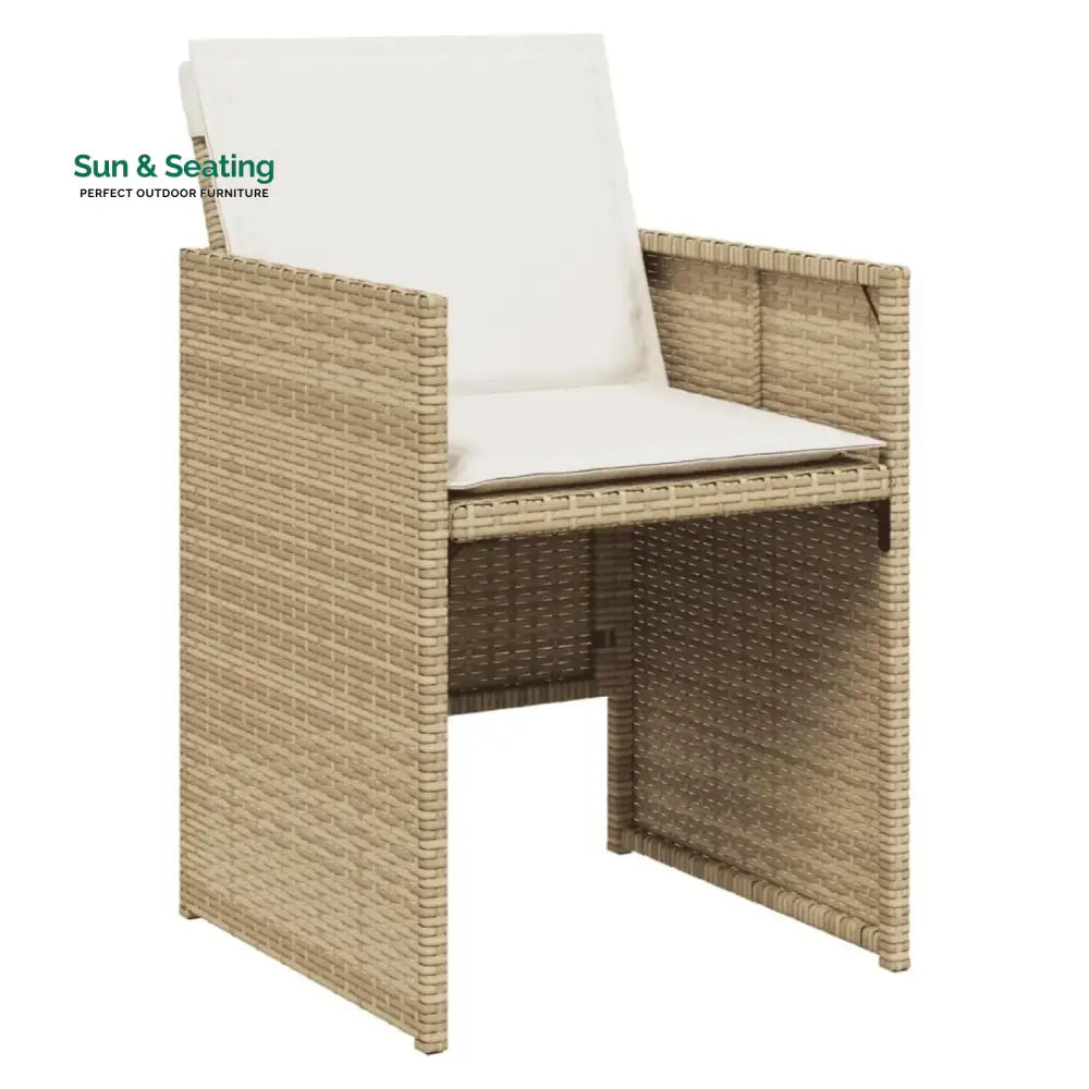 Leticia All Weather Wicker Patio Dinning Table Set