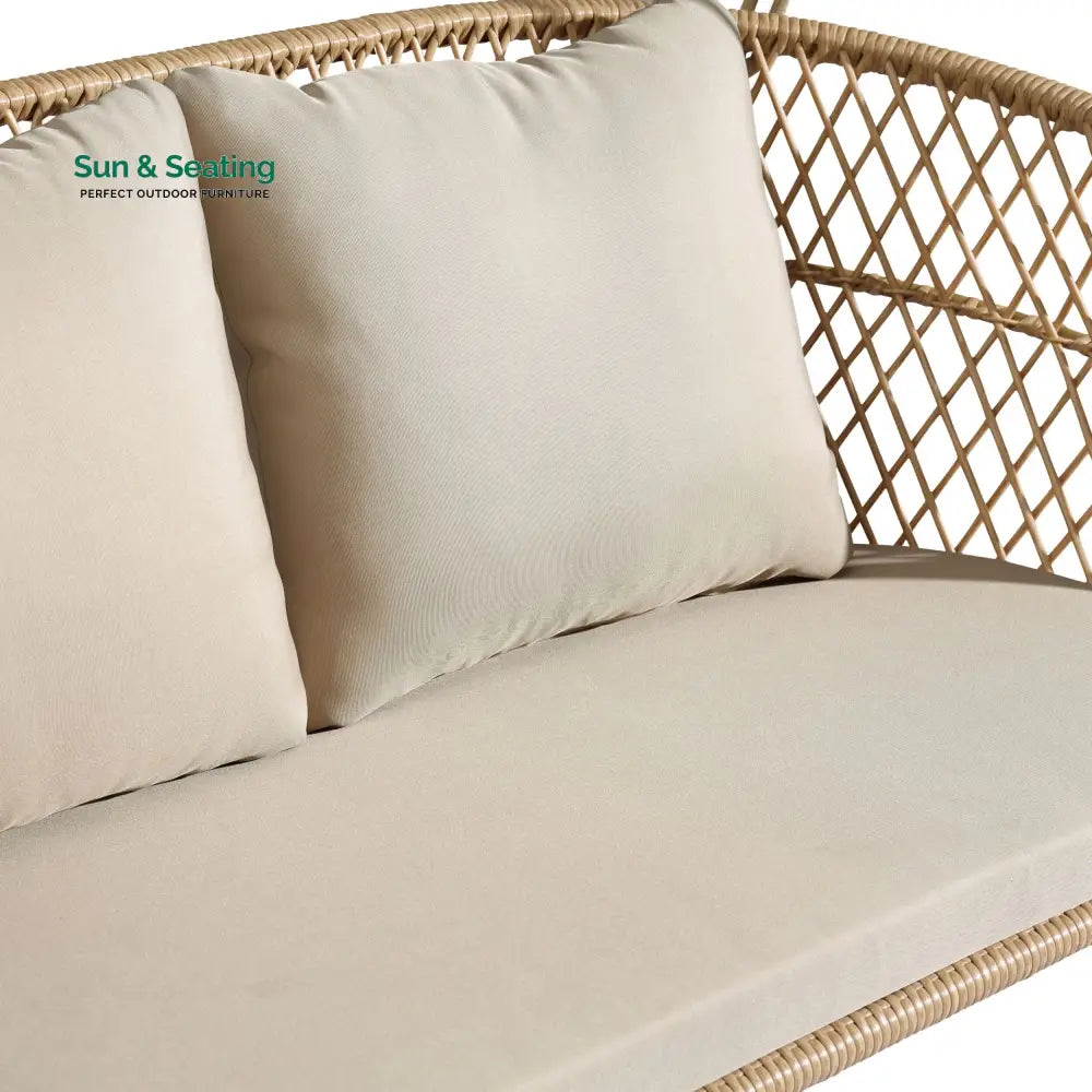 Lieu Double Seater Hanging Swing Without Stand For Balcony Garden Swing (Honey) Swings