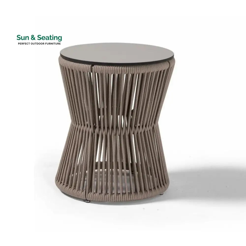 Liliana 3-Piece Outdoor Beige Rope Patio Set Patio Set