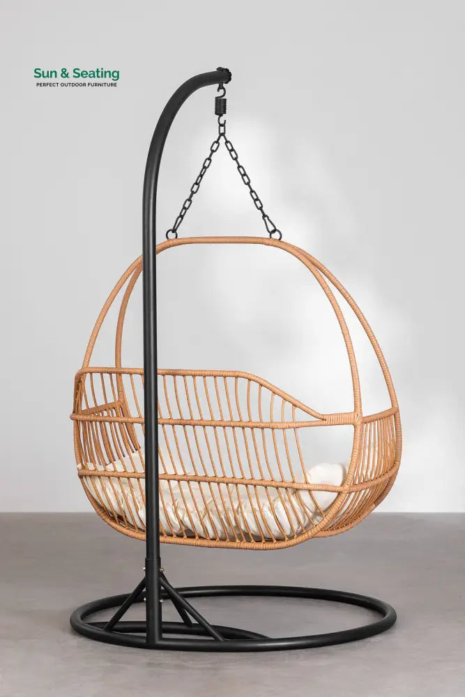Lino Single Seater Hanging Swing With Stand For Balcony Garden Swing Swings