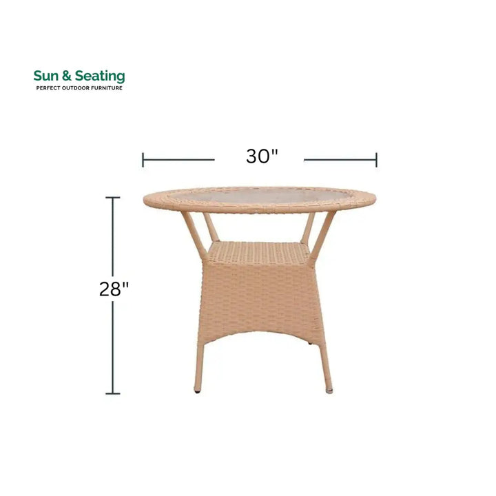 Lion Outdoor Patio Seating Set 4 Chairs and 1 Table Set Coffee Table Sets