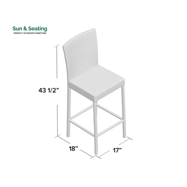 Litani Outdoor Patio Bar Sets 6 Chairs and 1 Table (Dark Brown) Bar Sets