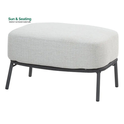 Locator Outdoor Sofa Set 2 Seater 2 Single seater with ottoman and 1 Center Table Set (Dark Grey) Braided & Rope Sofa