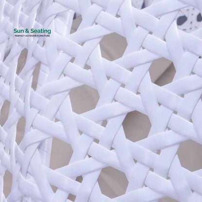 Lombardi Double Seater Hanging Swing With Stand For Balcony Garden Swing (White) Swings