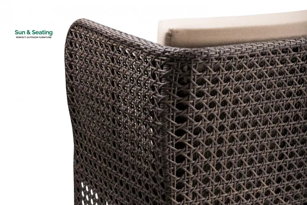 Lombardi Outdoor Sofa Set 2 Seater 2 Single seater and 1 Center Table (Brown) Sofa Sets