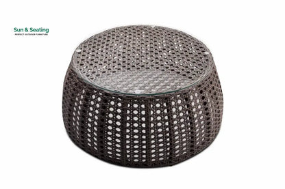 Lombardi Outdoor Sofa Set 2 Seater 2 Single seater and 1 Center Table (Brown) Sofa Sets