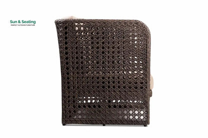 Lombardi Outdoor Sofa Set 2 Seater 2 Single seater and 1 Center Table (Brown) Sofa Sets