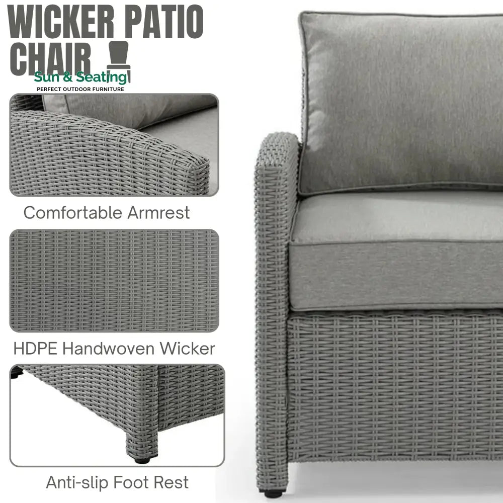 Londyn L-Shape Outdoor Wicker Sofa Set Sofa Set