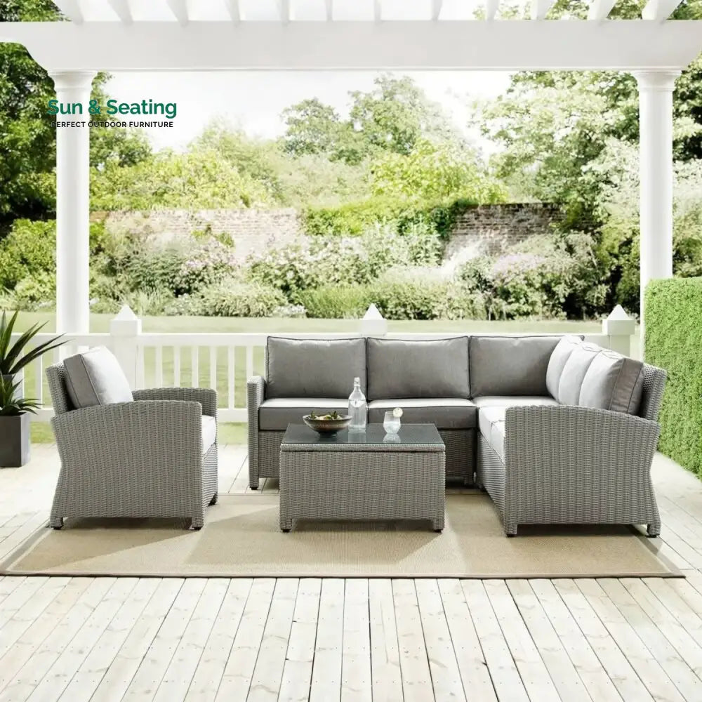 Londyn L-Shape Outdoor Wicker Sofa Set Sofa Set