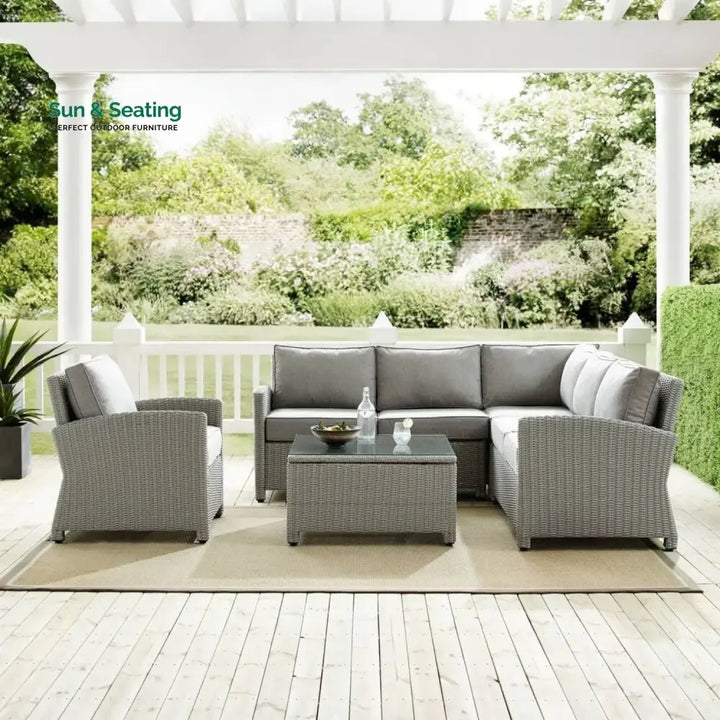 Londyn L-Shape Outdoor Wicker Sofa Set Sofa Set