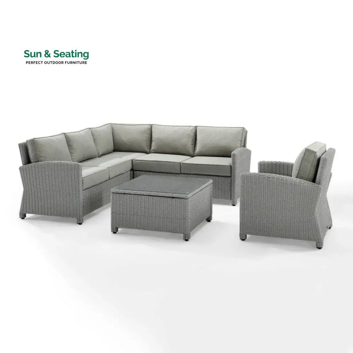 Londyn L-Shape Outdoor Wicker Sofa Set Sofa Set