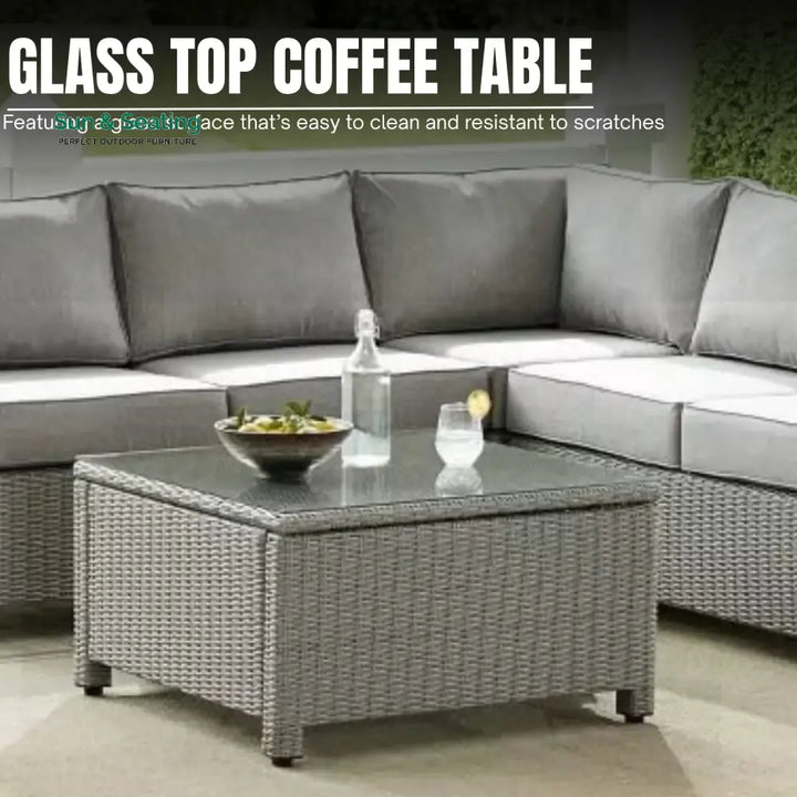 Londyn L-Shape Outdoor Wicker Sofa Set Sofa Set
