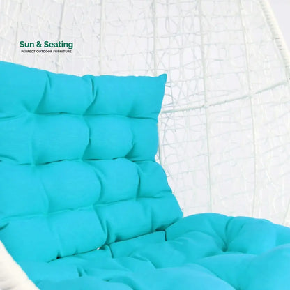 Luciana Single Seater Hanging Swing With Stand For Balcony Garden Swing (White) Swings