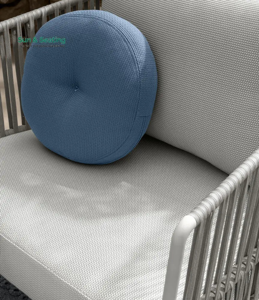 Luies Outdoor Garden Balcony Sofa Set 2 Seater,2 Single seater and 2 Center Table With 1 Side Table Set Braid & Rope