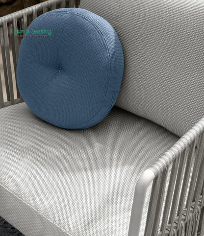 Luies Outdoor Garden Balcony Sofa Set 2 Seater,2 Single seater and 2 Center Table With 1 Side Table Set Braid & Rope