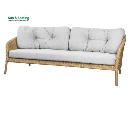 Luigi Outdoor Patio Sofa Set 3 Seater 2 Seater 1 Single Seater and 1 Center Table (Brown) Sofa Sets