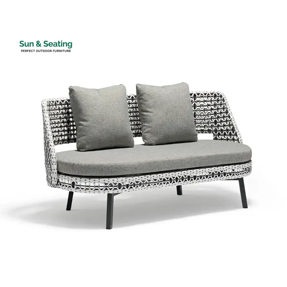 Lujayn Outdoor Double Tone Rattan Wicker Sofa Set Sofa Set