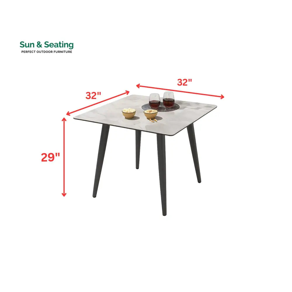 Luktro Outdoor Garden Patio Dining Set 4 Chairs and 1 Table Set Braided &amp; Rope Coffee Table Sets