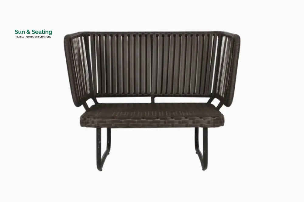 Lydie Outdoor Sofa Set 2 Seater 2 Single seater and 1 Center Table (Dark Brown) Sofa Sets