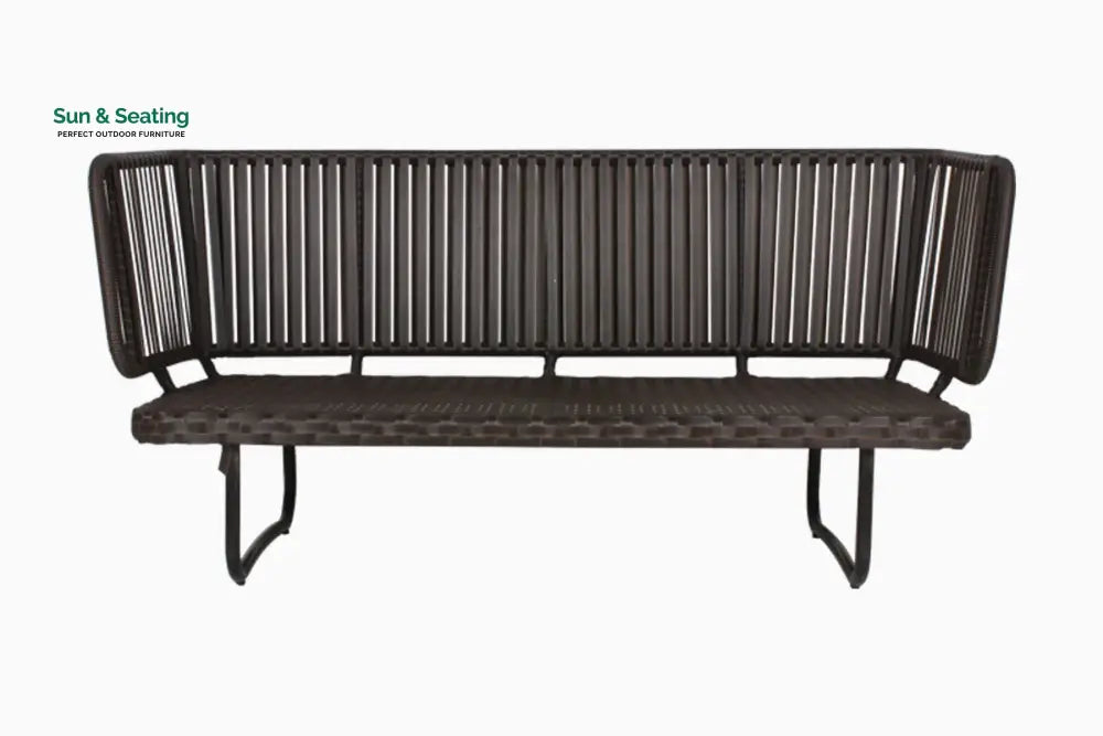 Lydie Outdoor Sofa Set 2 Seater 2 Single seater and 1 Center Table (Dark Brown) Sofa Sets