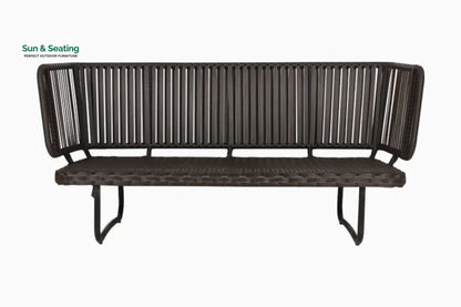 Lydie Outdoor Sofa Set 2 Seater 2 Single seater and 1 Center Table (Dark Brown) Sofa Sets