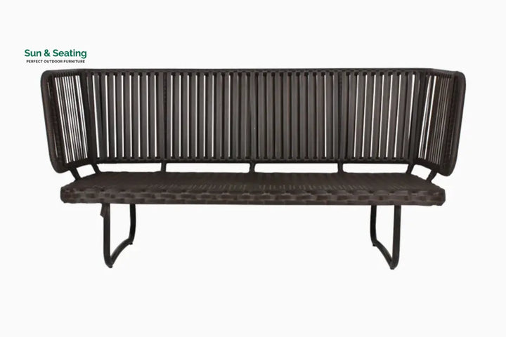 Lydie Outdoor Sofa Set 2 Seater 2 Single seater and 1 Center Table (Dark Brown) Sofa Sets