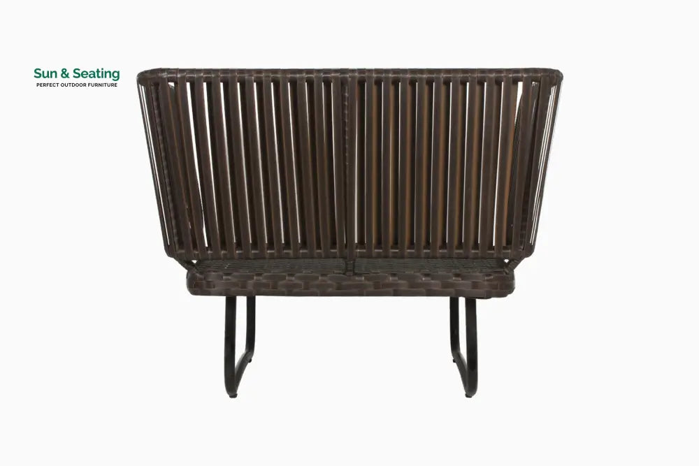 Lydie Outdoor Sofa Set 2 Seater 2 Single seater and 1 Center Table (Dark Brown) Sofa Sets