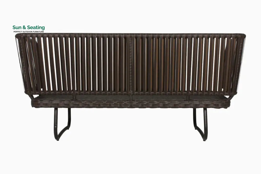 Lydie Outdoor Sofa Set 2 Seater 2 Single seater and 1 Center Table (Dark Brown) Sofa Sets