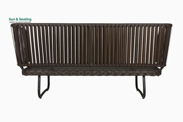 Lydie Outdoor Sofa Set 2 Seater 2 Single seater and 1 Center Table (Dark Brown) Sofa Sets