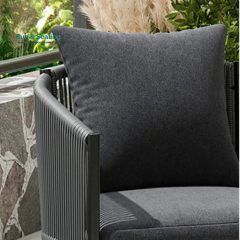 Mackenzie 2-Piece Outdoor Rope Patio Dining Chairs Dinning Chairs